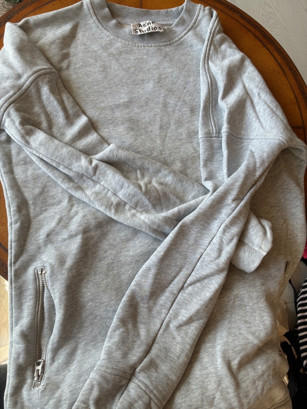 Acne Studios Light Gray Crewneck Sweatshirt